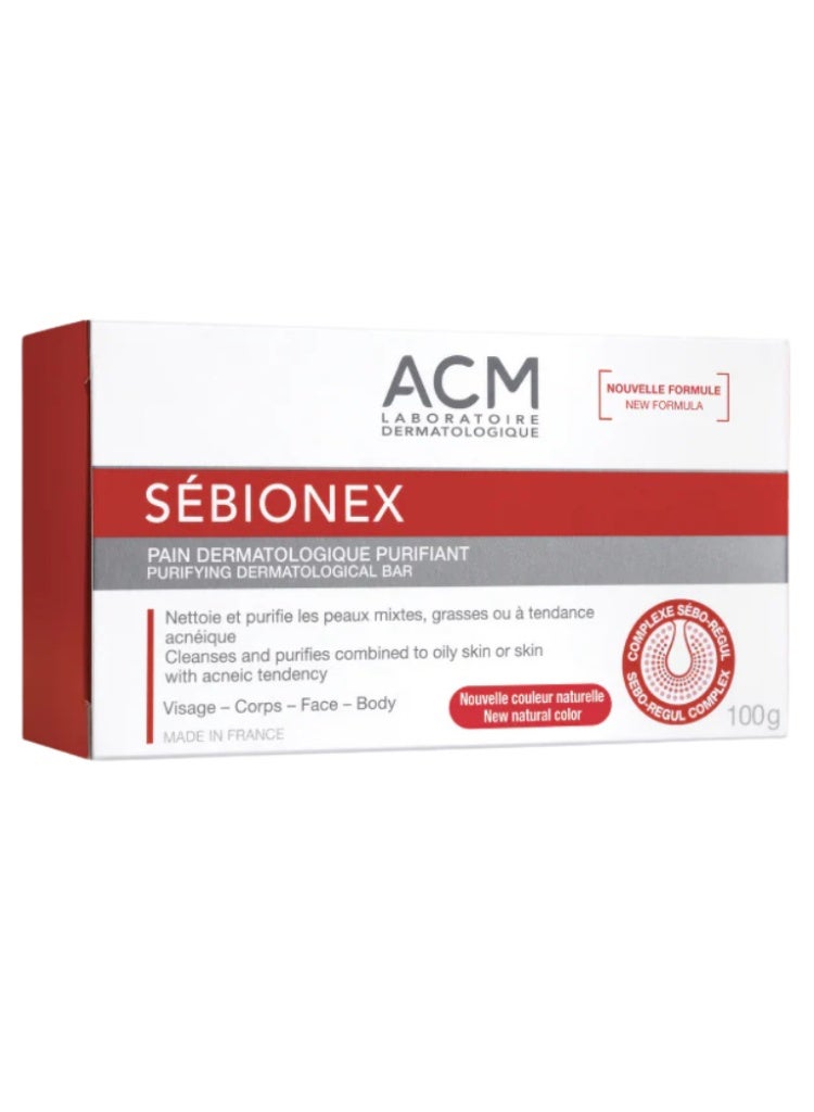 ACM Laboratoire dermatologique ACM Sébionex Purifying Dermatological Soap for Deep Pore Cleansing & Sebum Control - Image 1